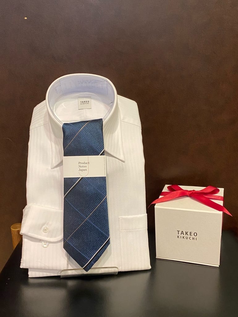 かわぴーさんの「TAKEO KIKUCHI｜【Made in JAPAN】番千鳥ウィンドペン柄 ネクタイ」を使ったコーディネート
