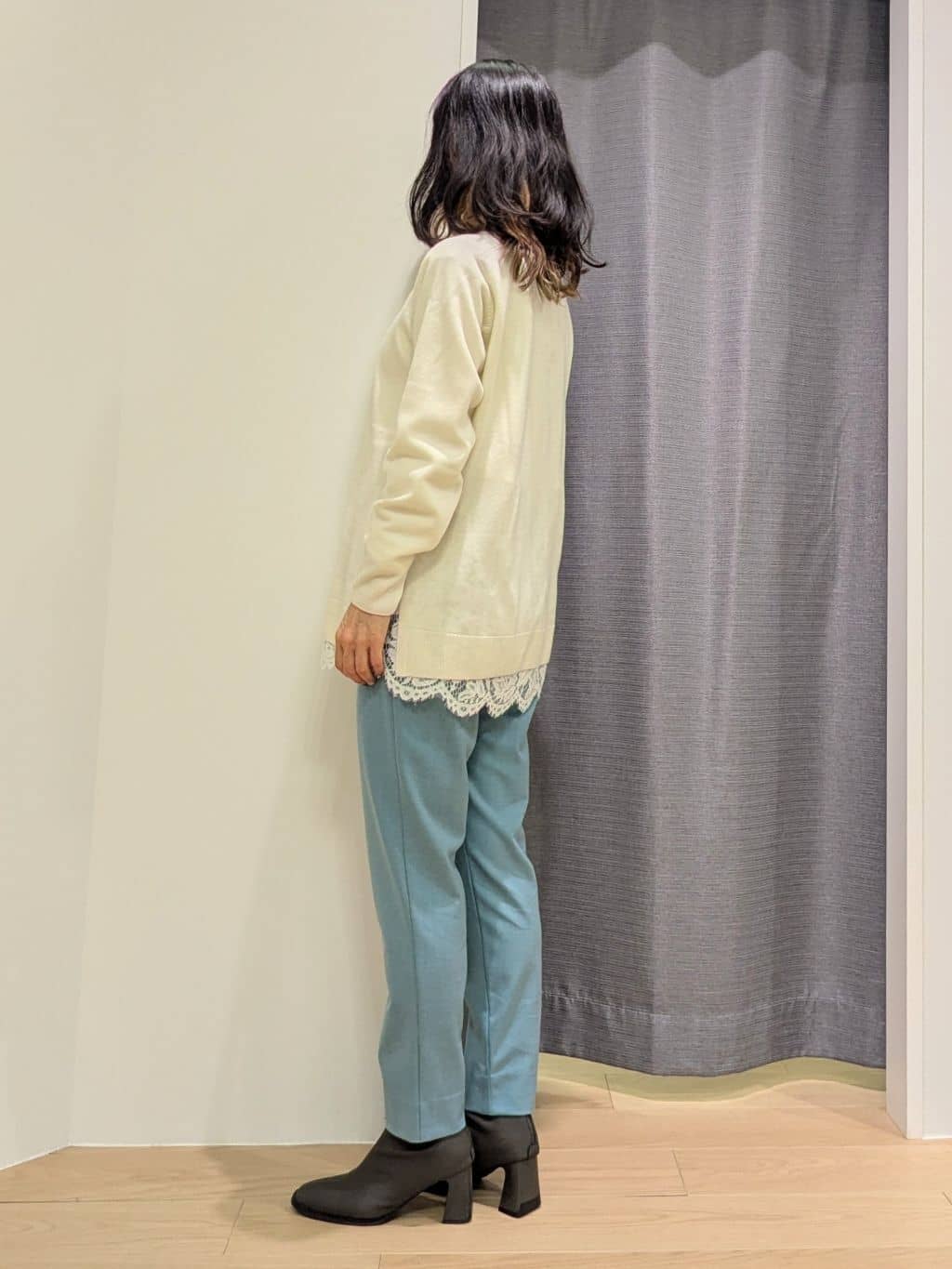 miiさんの「INDIVI｜スクエアトップロングネックレス」を使ったコーディネート