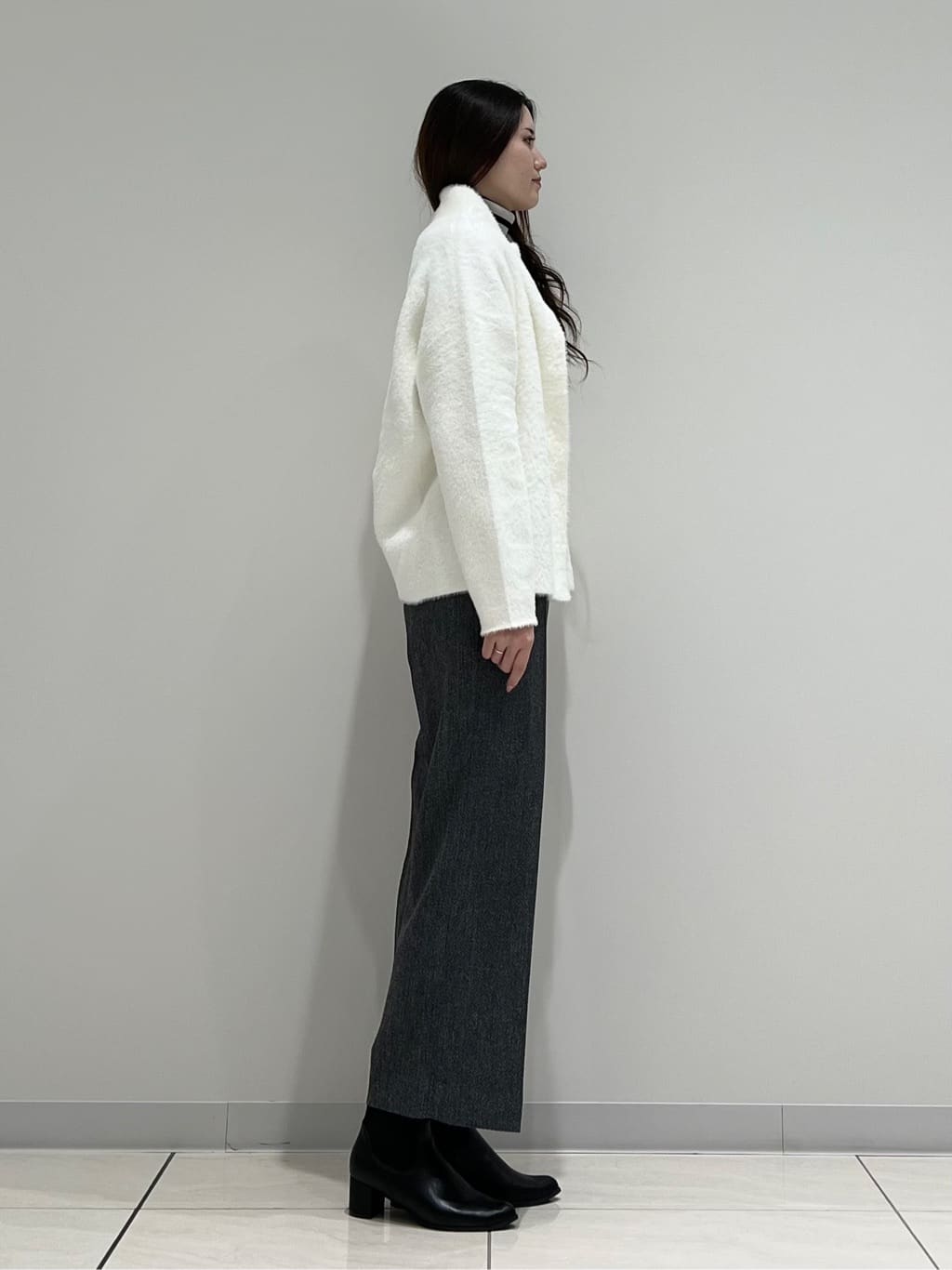 T.Kさんの「INDIVI｜【洗える／毛玉になりにくい】エクストラファインウール リブタートルニット」を使ったコーディネート
