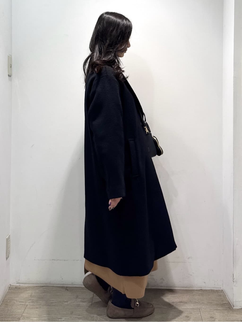 yuicciさんの「OPAQUE.CLIP｜カシミヤブレンドウールチェスターコート」を使ったコーディネート