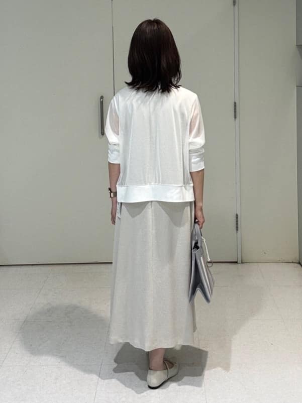 makiさんの「UNTITLED｜【手洗い可】マルチストライプニットバッグ」を使ったコーディネート