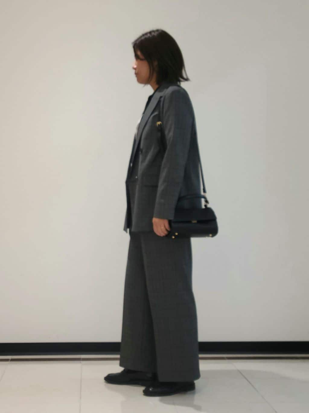 eriさんの「INDIVI｜【洗える／セットアップ可能】凹凸ストレッチ素材ダブルジャケット」を使ったコーディネート