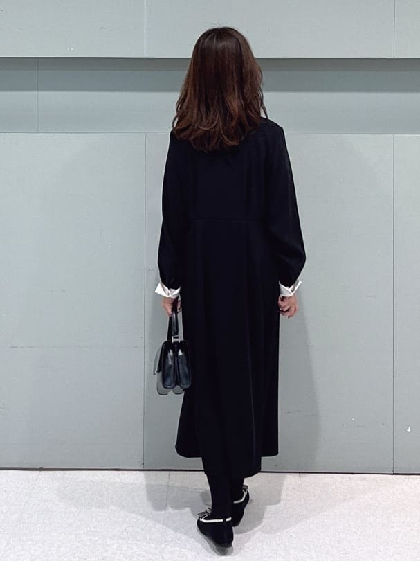makiさんの「UNTITLED｜【日本製／通勤／フォーマル】カシミヤ混ノーカラーコート」を使ったコーディネート