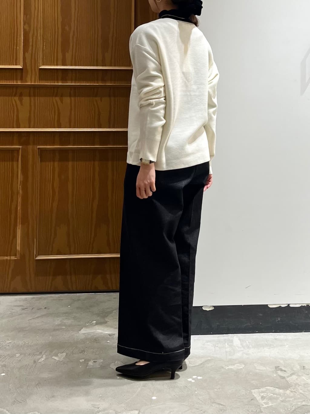 sakiiさんの「THE SHOP TK｜◆【毛玉になりにくい/蓄熱性】春色_美人ガーターニット/洗える/体形カバー」を使ったコーディネート