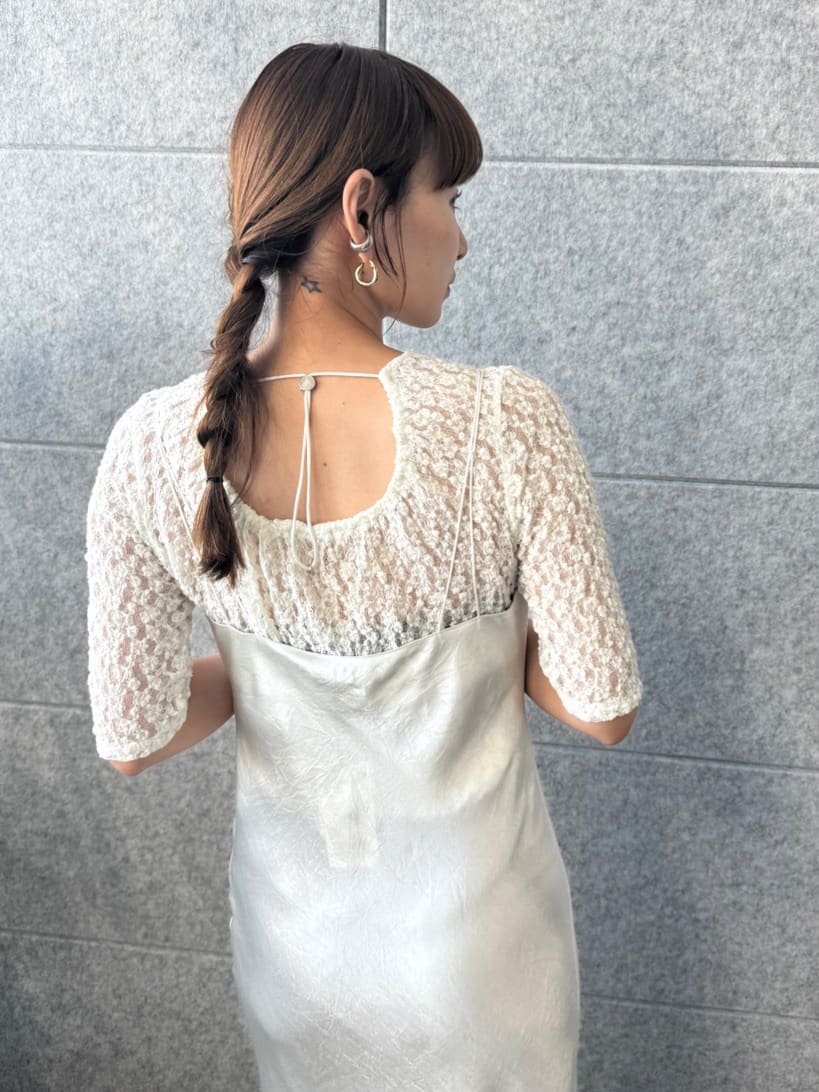 designer yukaさんの「CODE A｜ribbon cami dress」を使ったコーディネート