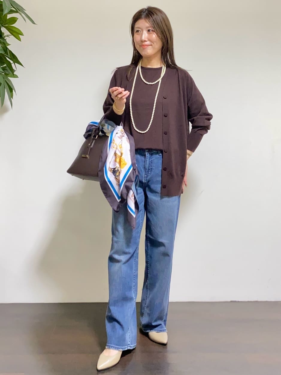tomoさんの「UNTITLED｜【アンサンブル可/六分袖/洗える】ウールシルクニット」を使ったコーディネート