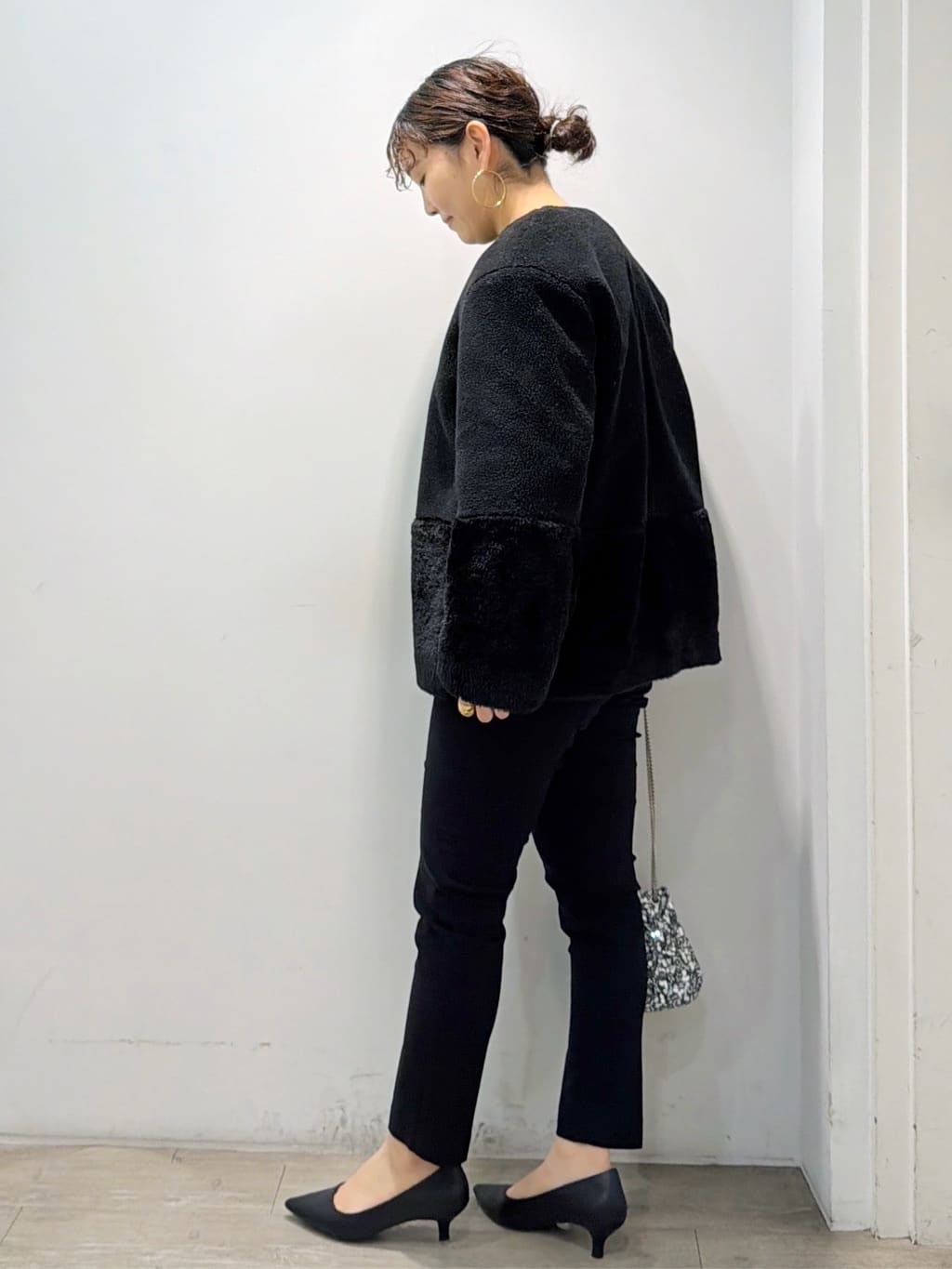 sumicaさんの「OPAQUE.CLIP｜裏起毛ハイストレッチイージーテーパードパンツ【洗濯機OK】」を使ったコーディネート