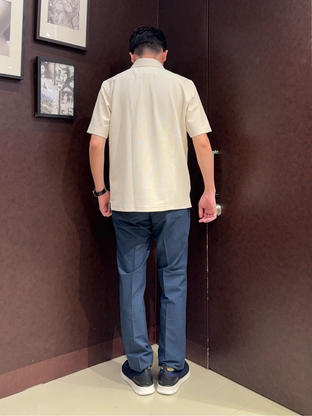 shuheiさんの「TAKEO KIKUCHI｜【抗菌防臭／9色5サイズ展開】ハニカムメランジ ポロシャツ」を使ったコーディネート