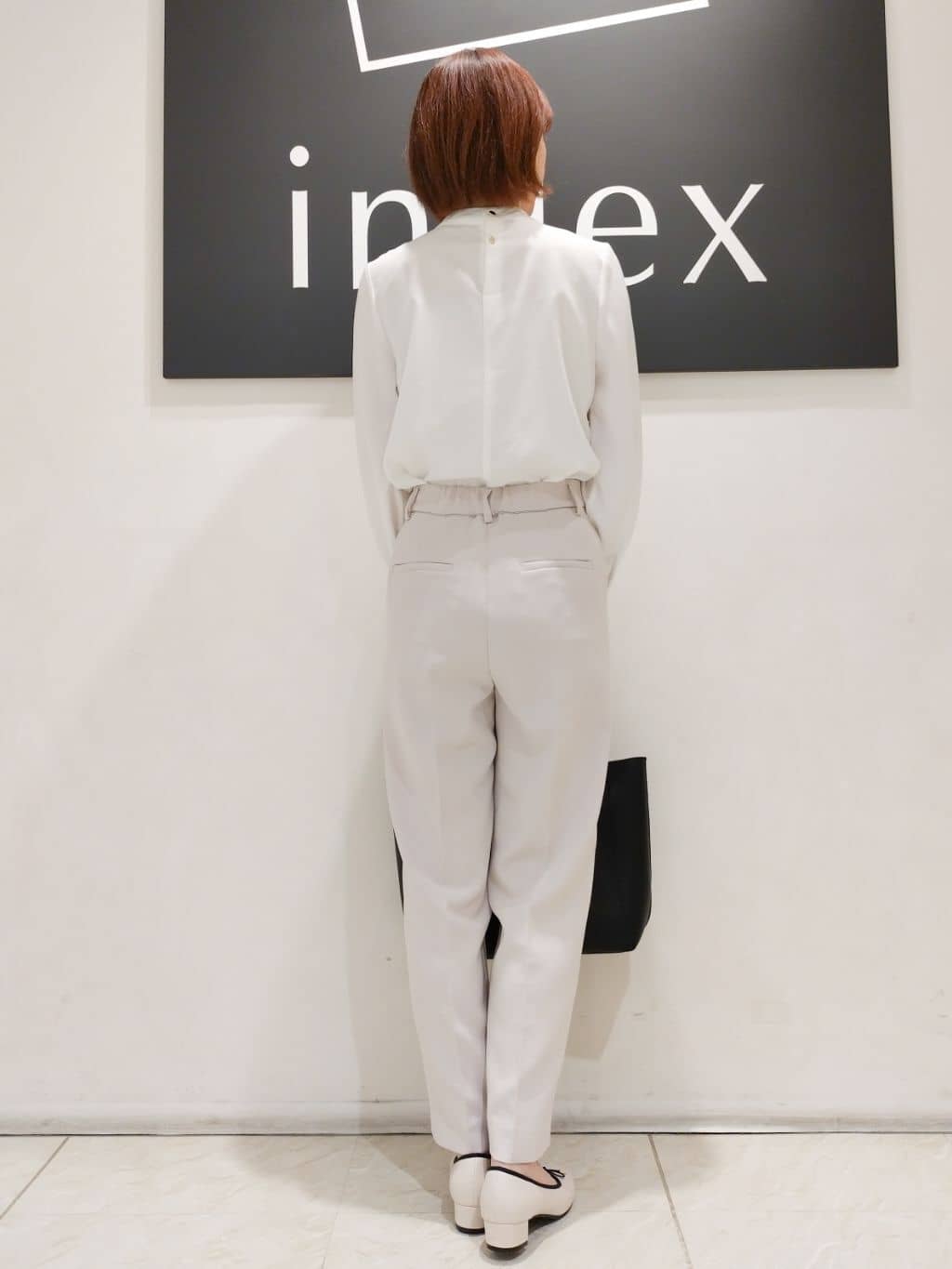 n.さんの「index｜◆《XS-LLsize》通勤対応／ボウタイブラウス／取り外しパーツ付き 【洗濯機洗い可／防シワ】」を使ったコーディネート