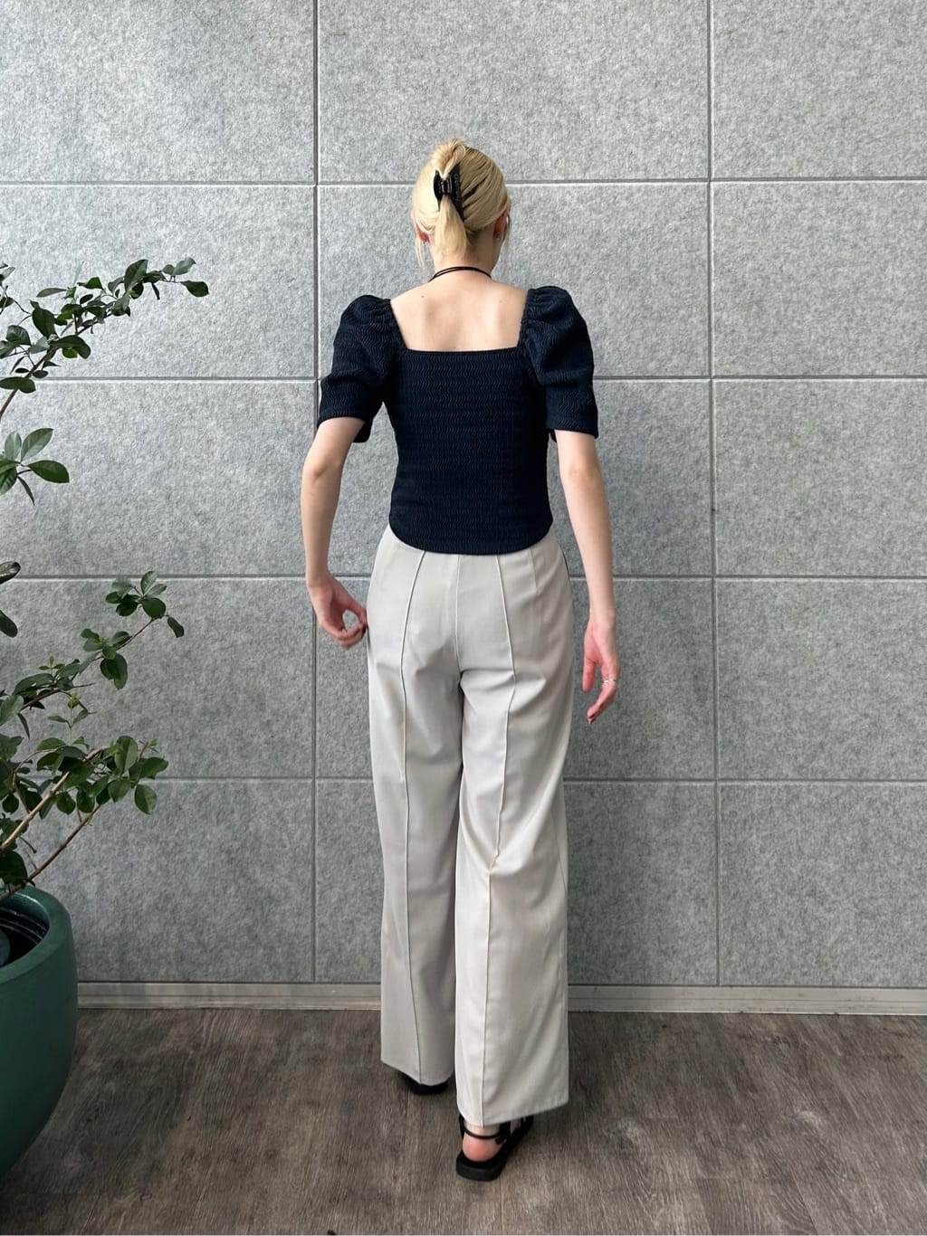 honoka Aさんの「CODE A｜gather puff jersey tops」を使ったコーディネート
