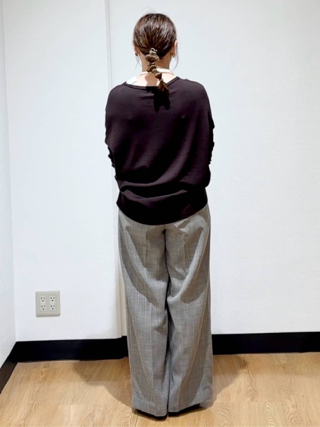 ʏᴜᴋɪᴋᴏさんの「UNTITLED｜【セットアップ可/洗える】梳毛調合繊2タックワイドパンツ」を使ったコーディネート