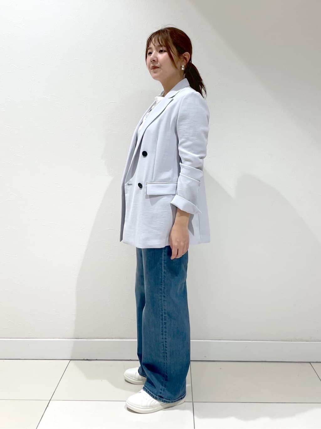YUUKIさんの「INDIVI｜◆【着る日傘/遮熱/UVケア】ダブルジャケット」を使ったコーディネート