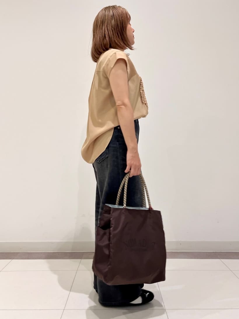 Reecoさんの「DRESSTERIOR｜ヴィンテージ加工ワイドデニムパンツ」を使ったコーディネート