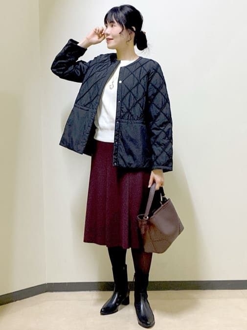  beni_gingerさんの「Reflect｜【気軽な羽織に◎】中綿キルティングショートコート」を使ったコーディネート