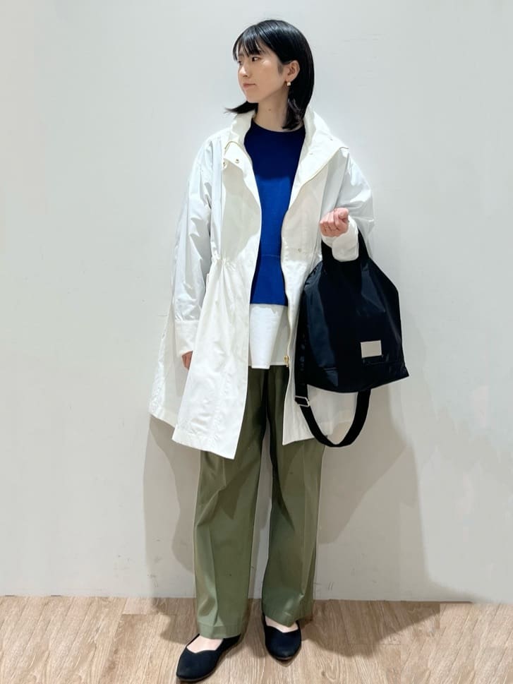 momokoさんの「OPAQUE.CLIP｜◆《CLASSY掲載》ミドルスタンドコート【洗濯機洗い可】」を使ったコーディネート