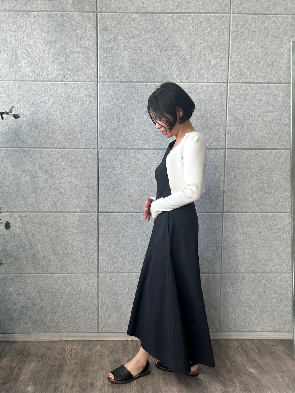 yukoさんの「CODE A｜asymmetry ribbon one－piece」を使ったコーディネート