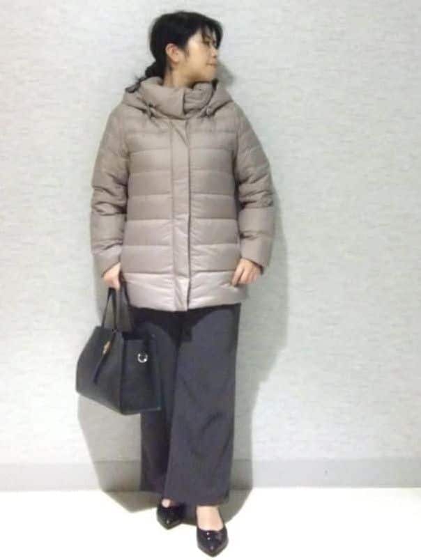 sakoさんの「Reflect｜【SS-4Lサイズ】フーデッドミドルダウンコート」を使ったコーディネート