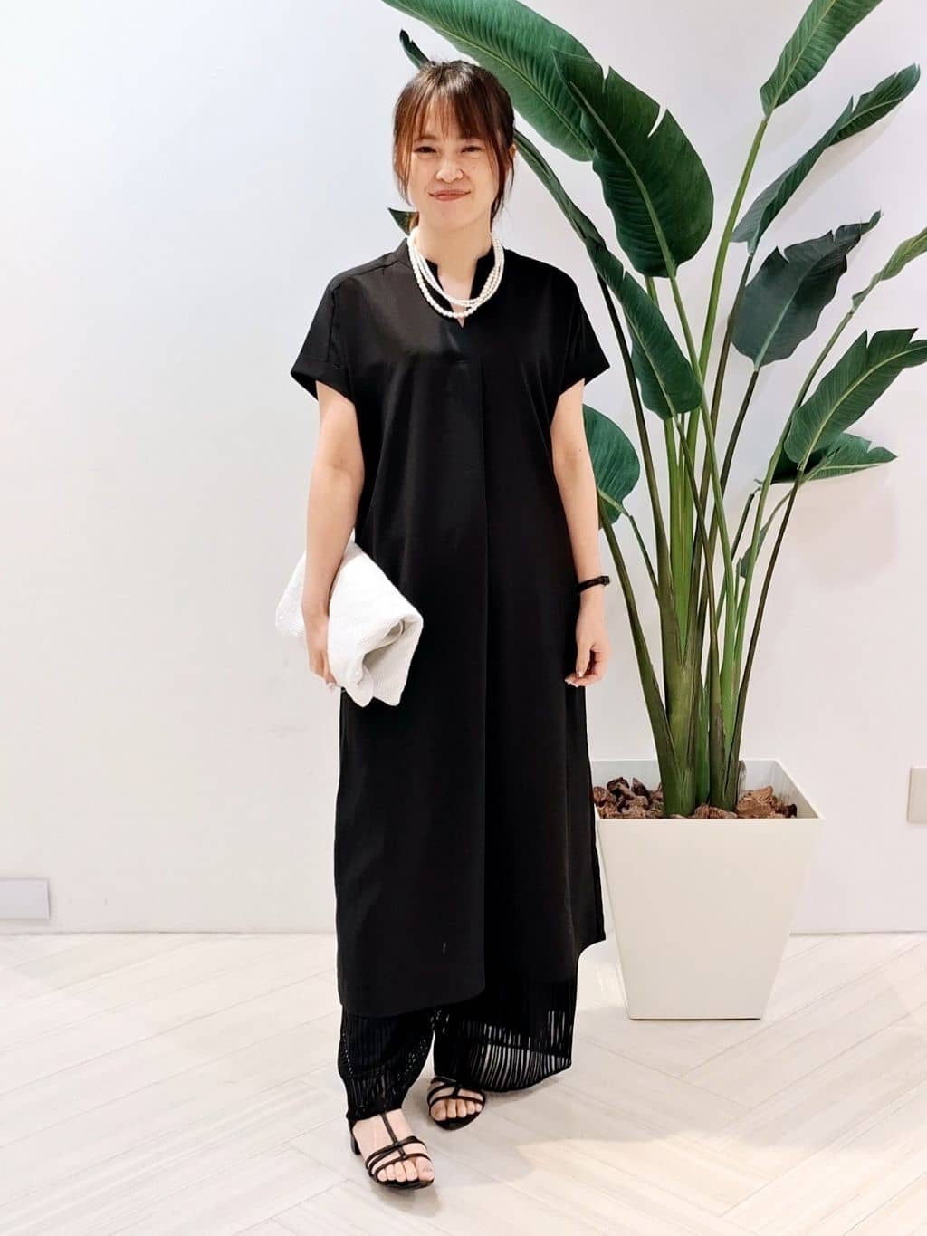 YuKaRiさんの「UNTITLED｜【洗える／セットアップ可能】ラッセルワイドパンツ」を使ったコーディネート