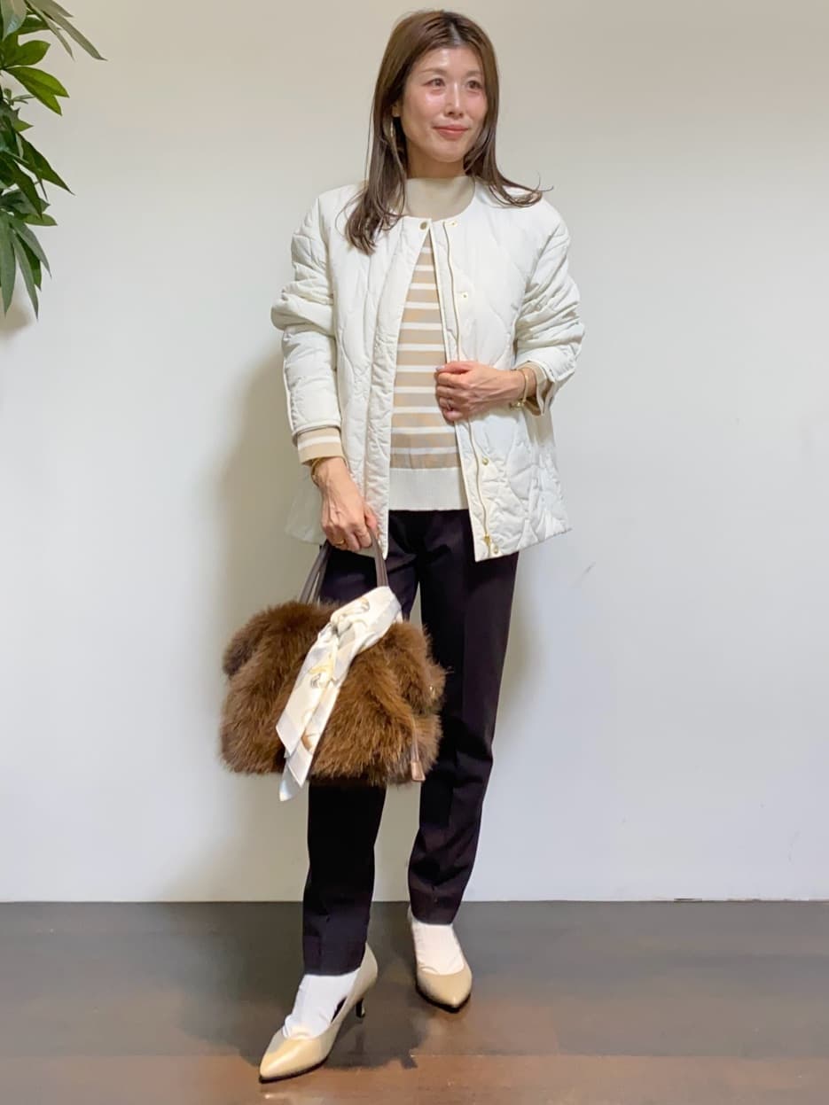 tomoさんの「UNTITLED｜【洗える】モックネックミラノリブニット」を使ったコーディネート