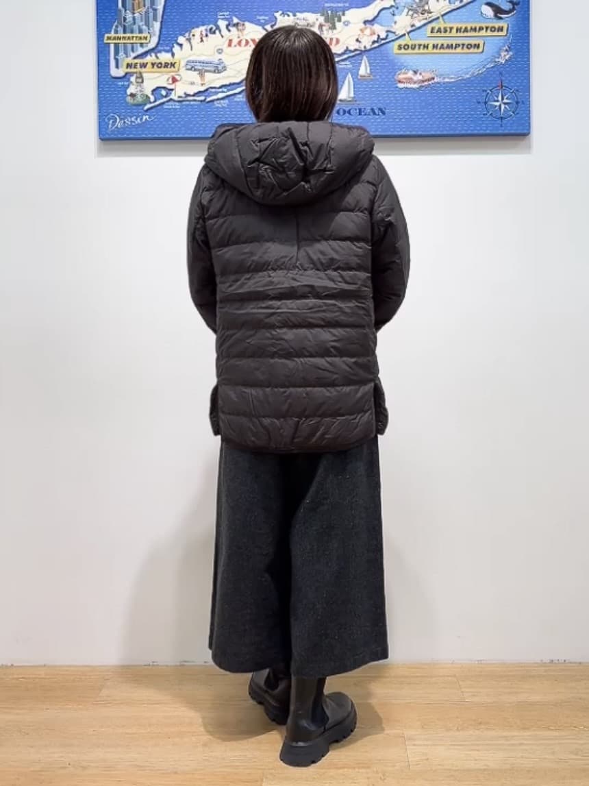 Hamaさんの「Dessin｜【撥水・2WAY】ミュラーダウンコートミドル丈」を使ったコーディネート