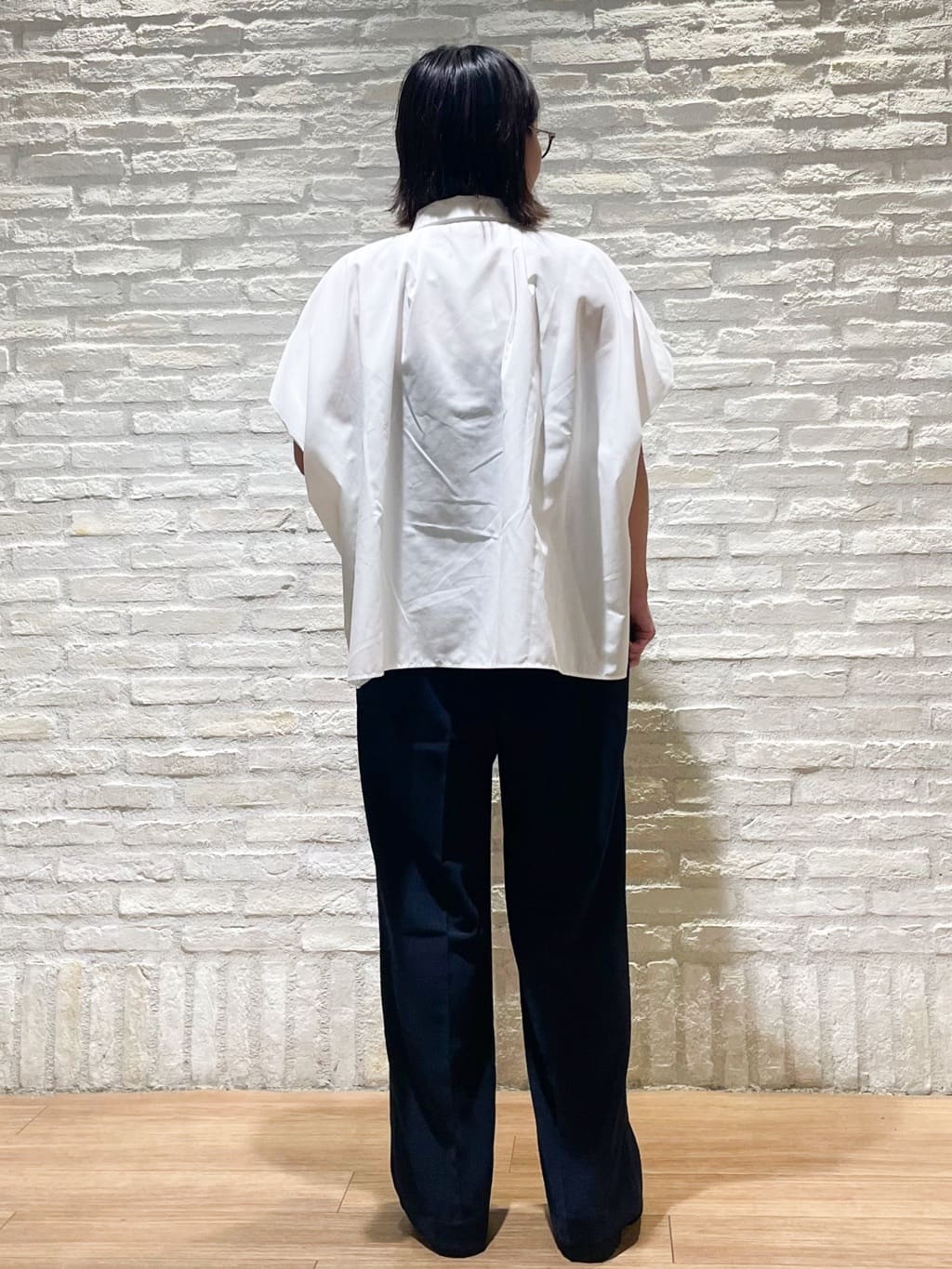 シゲリさんの「OPAQUE.CLIP｜《andGIRL掲載》リラクシーシャツ【洗濯機洗い可】」を使ったコーディネート