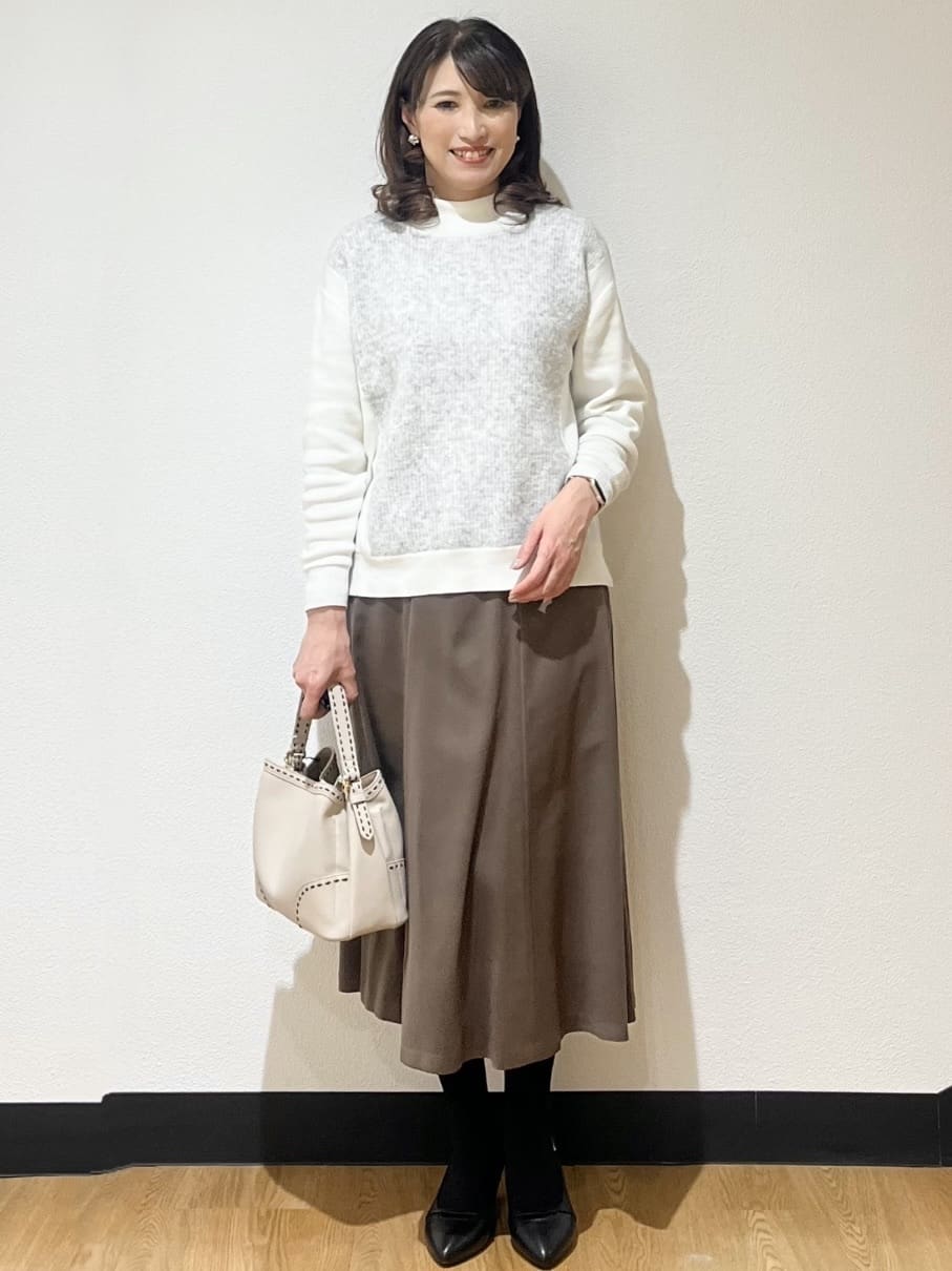 ayaさんの「Reflect｜アーガイル柄ハイネックニット」を使ったコーディネート