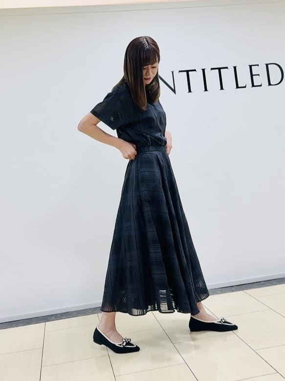 noriさんの「UNTITLED｜【セットアップ可/エレガント】シアーチェックTブラウス」を使ったコーディネート