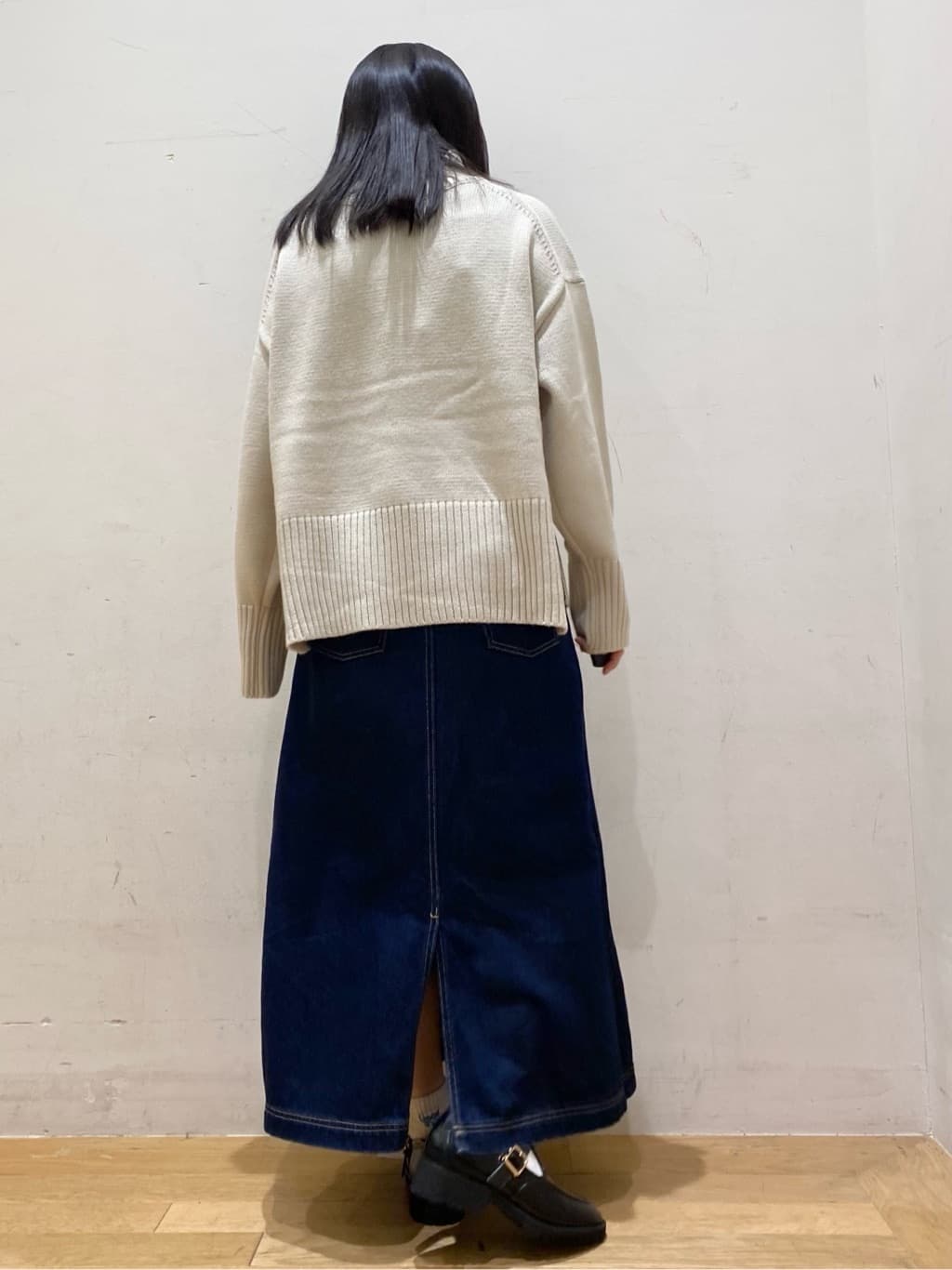 みなみさんの「OPAQUE.CLIP｜ハーフジップミドルゲージニット【洗濯機OK】」を使ったコーディネート