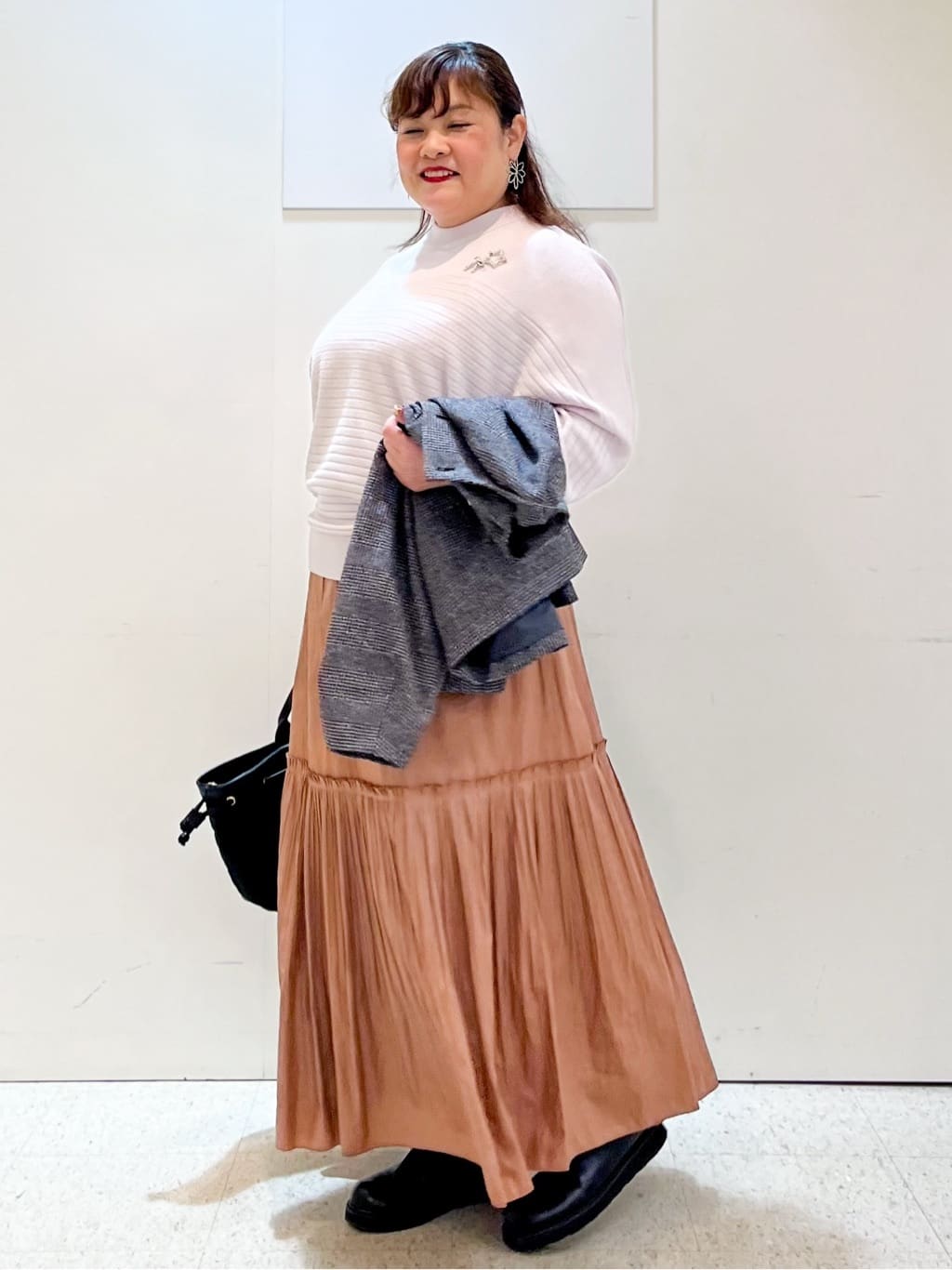 kimmyさんの「Reflect｜【秋映え／ゆったり着られる◎】ドルマンシルエットニット」を使ったコーディネート