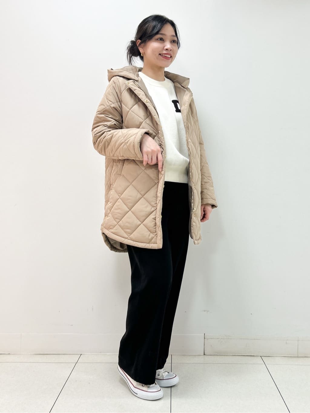 Kaiさんの「Dessin｜【2WAY/洗える】中綿キルトコート」を使ったコーディネート