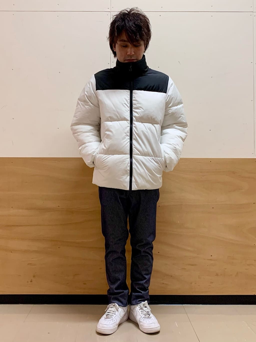 MATUさんの「THE SHOP TK｜【撥水/洗濯機可】寒い季節でも快適 中綿スタンドブルゾン」を使ったコーディネート