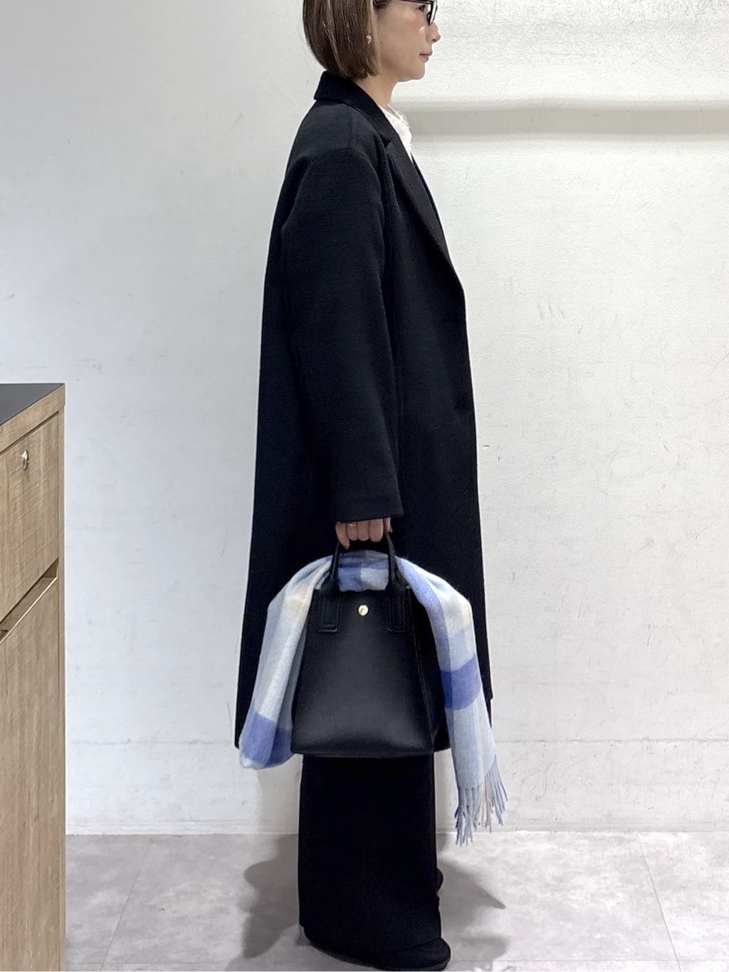 たけねぇさんの「OPAQUE.CLIP｜カシミヤブレンドウールチェスターコート」を使ったコーディネート