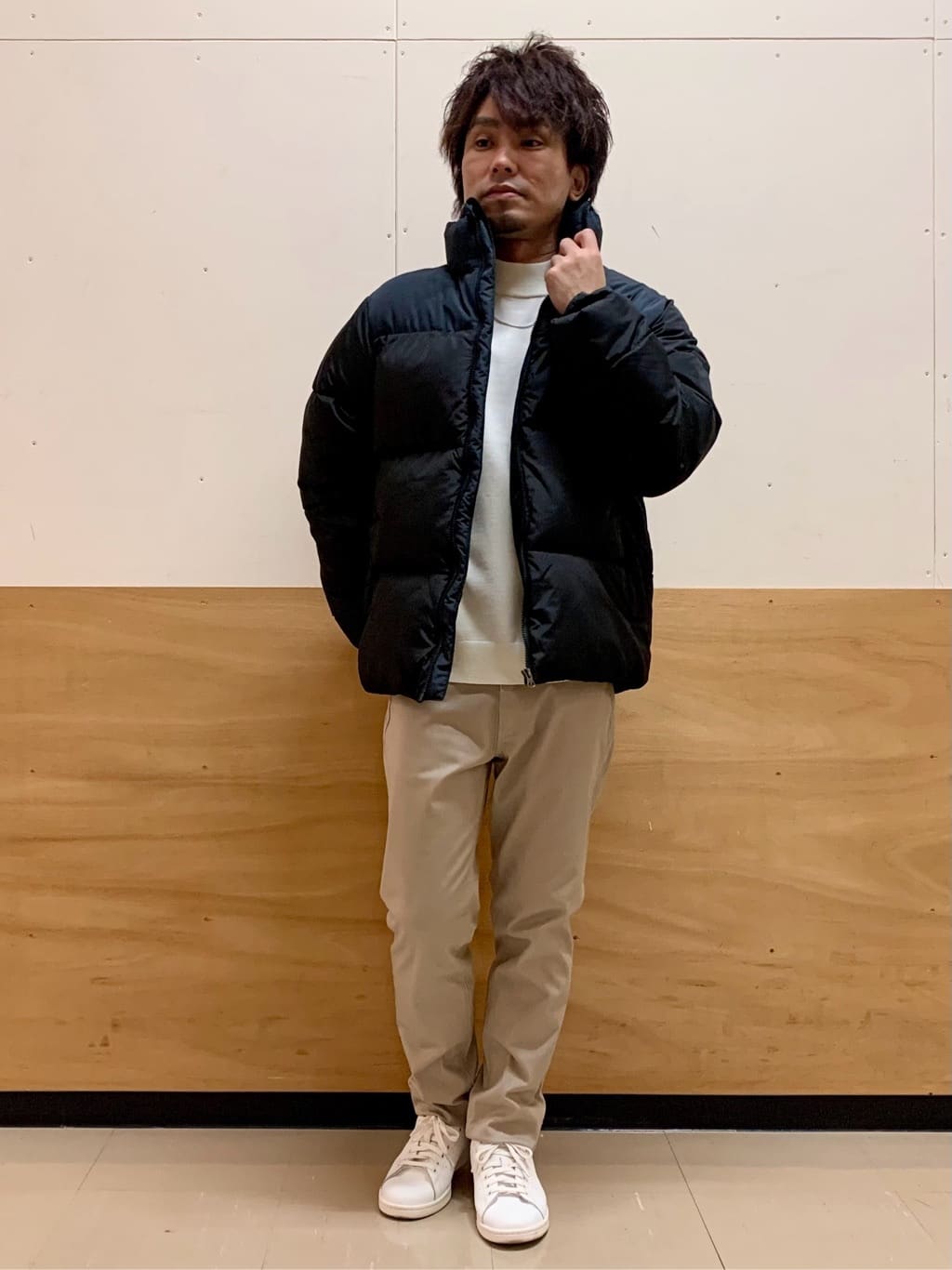 MATUさんの「THE SHOP TK｜【撥水/洗濯機可】寒い季節でも快適 中綿スタンドブルゾン」を使ったコーディネート