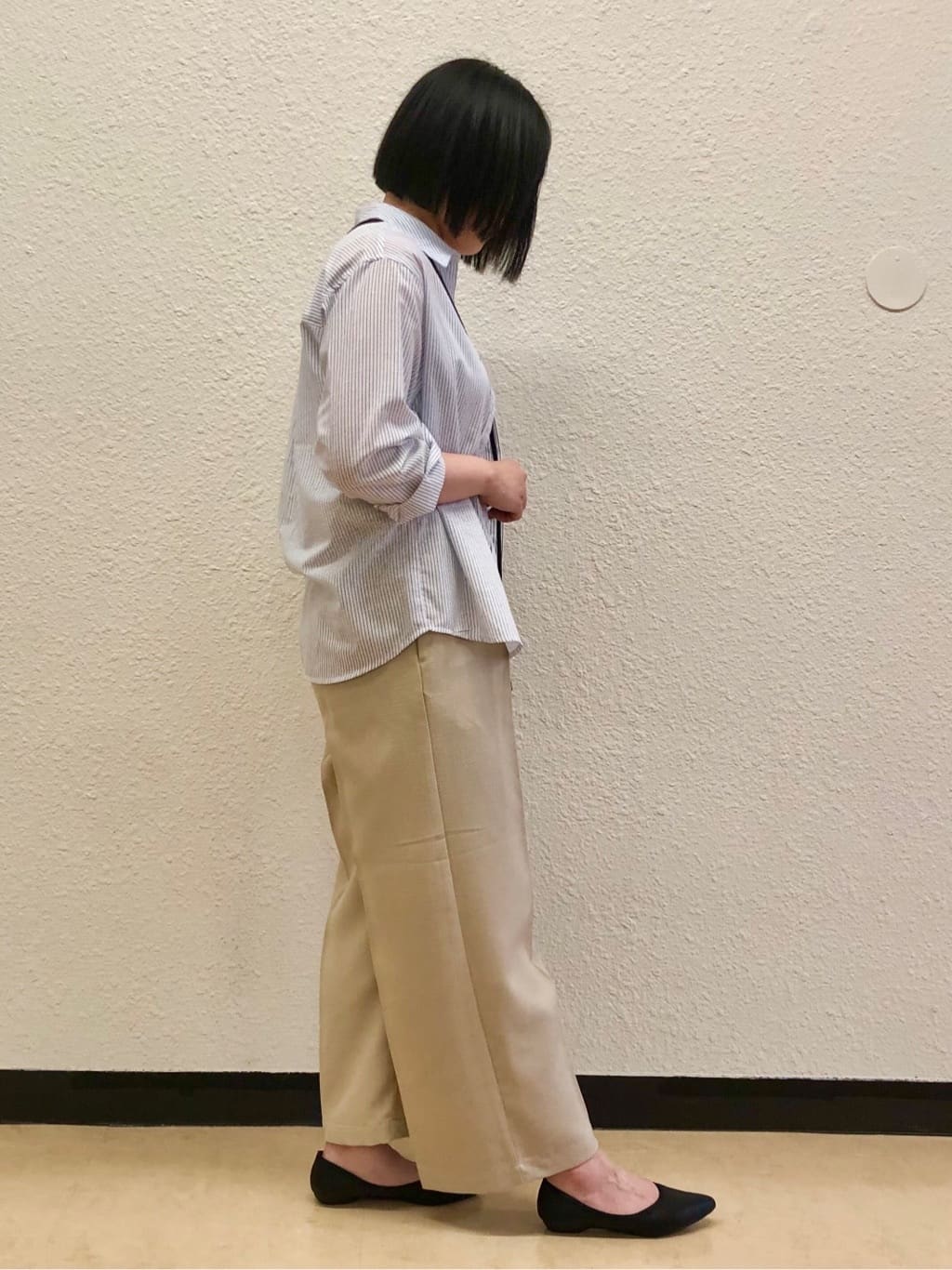 Tsuruさんの「SHOO･LA･RUE｜◆【洗える/S-LL】シアーネックがこなれ見え リブタンクトップ」を使ったコーディネート