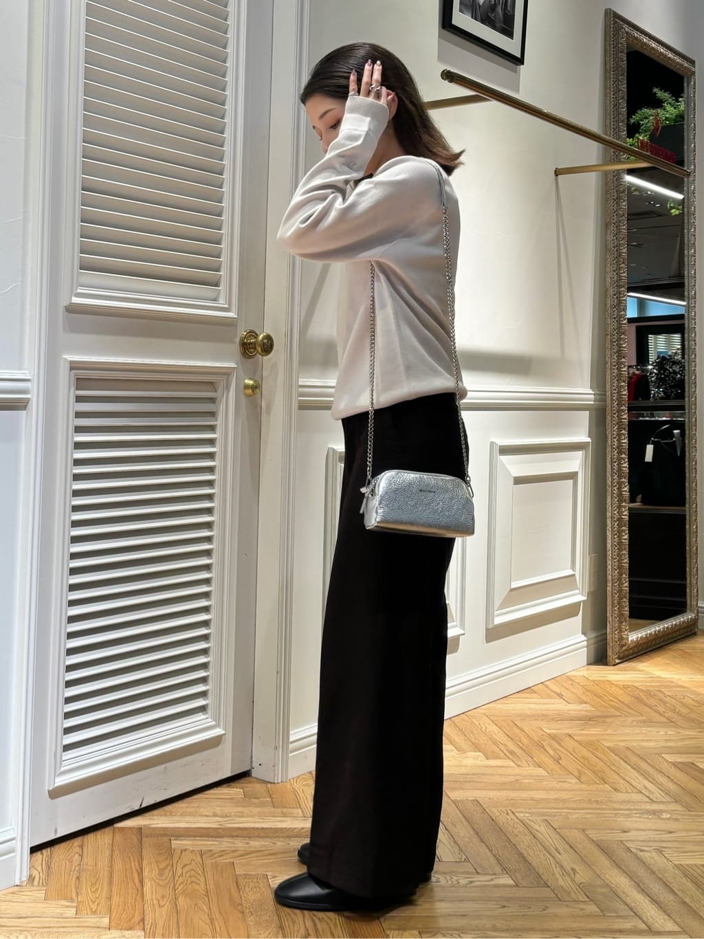 Mgmさんの「DRESSTERIOR｜◆【洗える/7色展開】ウォッシャブルコットンカシミヤニット」を使ったコーディネート