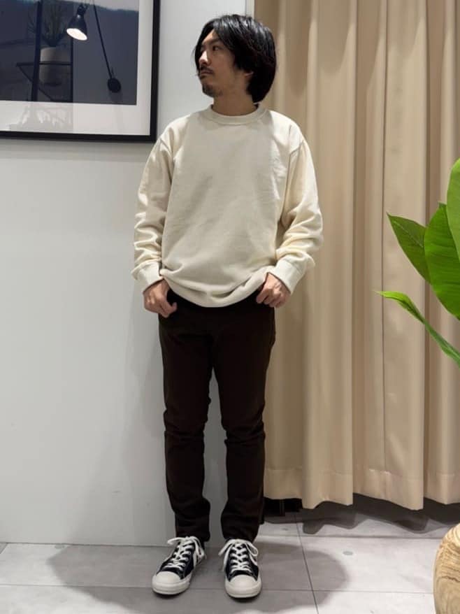 はさんの「THE SHOP TK｜【触れるたびに心地良い】ライトモールニット　洗濯機OK/ユニセックスでおすすめ！」を使ったコーディネート