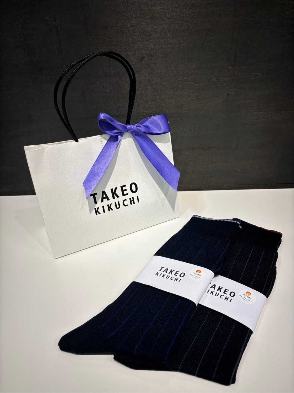 ヒナさんの「TAKEO KIKUCHI｜【抗菌防臭/日本製】ストライプ ドレスソックス」を使ったコーディネート