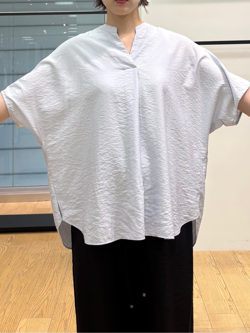 asamiさんの「INDIVI｜【洗える／UVケア／SETUP可能】ドロストワイドパンツ」を使ったコーディネート