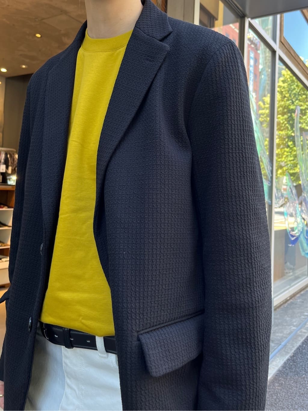 神野（jinno）さんの「TAKEO KIKUCHI｜【抗菌防臭】クロスウィーブ ジャケット」を使ったコーディネート