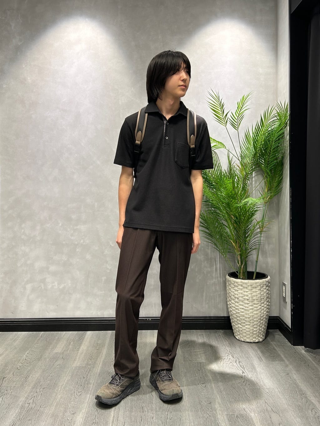 ruiさんの「TAKEO KIKUCHI｜【抗菌防臭／9色5サイズ展開】ハニカムメランジ ポロシャツ」を使ったコーディネート