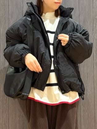 meiさんの「SHOO･LA･RUE｜【S-LL】大人っぽく穿ける 股上深め コーデュロイカーブパンツ」を使ったコーディネート