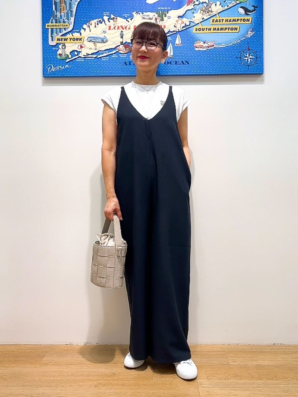Yasucoさんの「Dessin｜【洗える】オーガニックコットンフレンチスリーブ」を使ったコーディネート