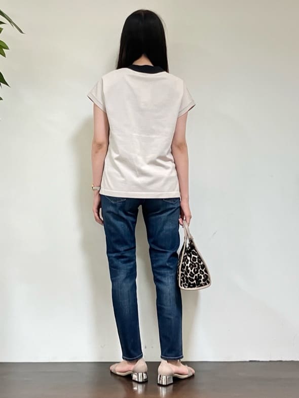 カレンさんの「UNTITLED｜【Healthy DENIM&times;UNTITLED】別注 R Mrytle（リマートル）テーパードデニム」を使ったコーディネート
