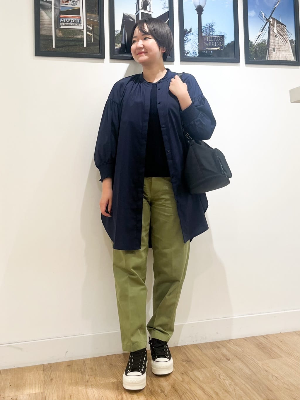 Asukaさんの「Dessin｜【洗える】ラグランスリーブチュニックシャツ」を使ったコーディネート