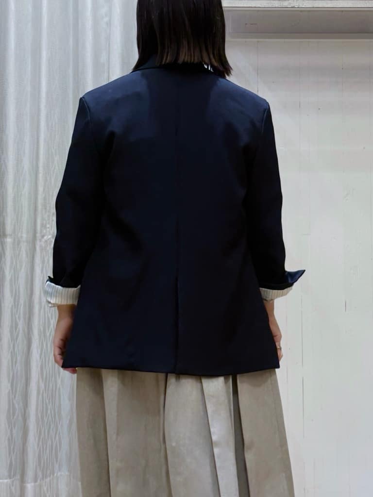 chさんの「THE SHOP TK｜【今羽織るなら】ダブルブレストジャケット【セットアップ可/洗える】」を使ったコーディネート