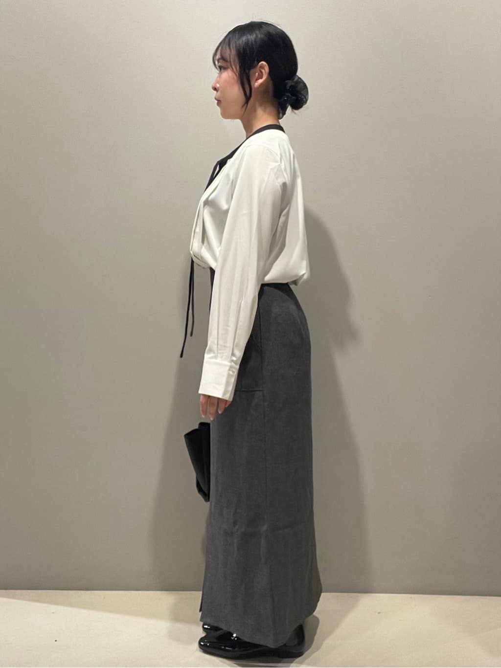 mikiさんの「OPAQUE.CLIP｜【抗菌防臭加工】メタルバーエナメルローファーシューズ」を使ったコーディネート