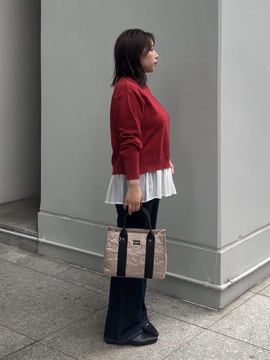 ちびゆきさんの「grove｜【美シルエット/選べる着丈】大人のためのソフトフレアーデニム」を使ったコーディネート