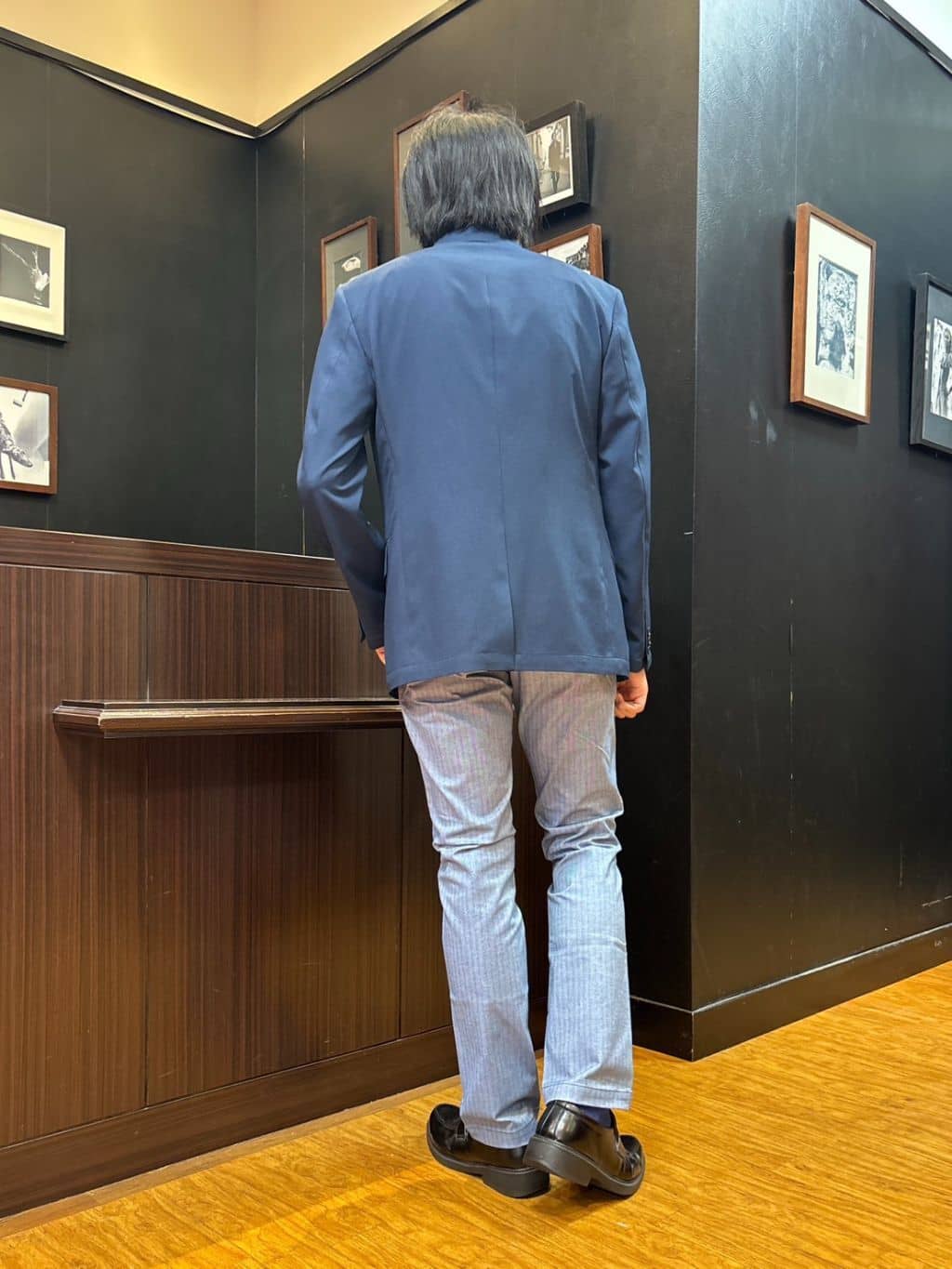 moritaさんの「TAKEO KIKUCHI｜【Made in JAPAN】播州織 ヘリンボン ストレート パンツ」を使ったコーディネート