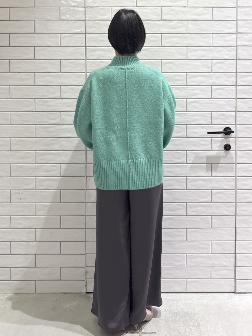 ayumiさんの「OPAQUE.CLIP｜ふわふわハイネックニット【洗濯機OK】」を使ったコーディネート