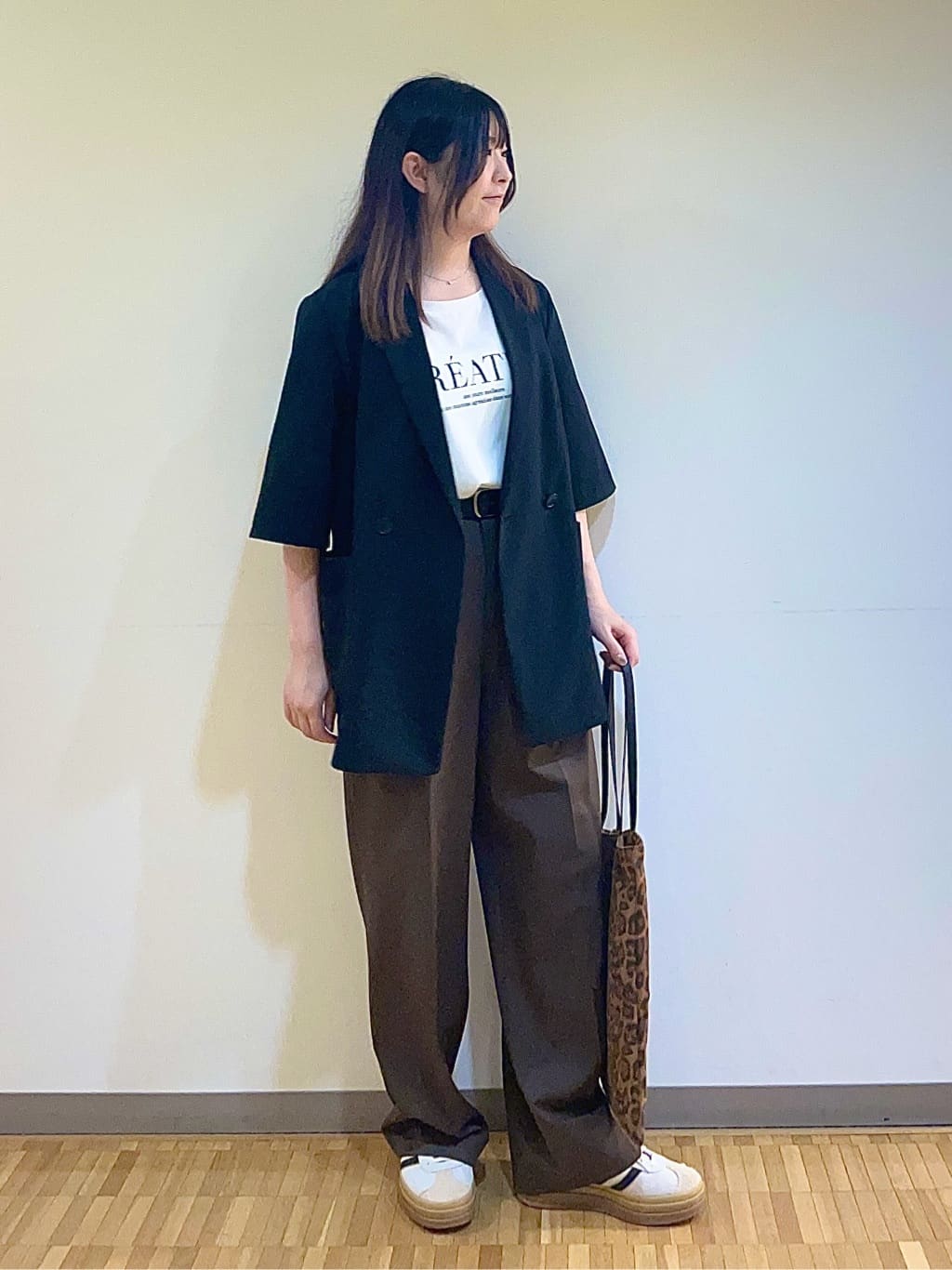 フナキさんの「UNTITLED｜【吸水速乾/洗える】ハーフスリーブジャケット」を使ったコーディネート